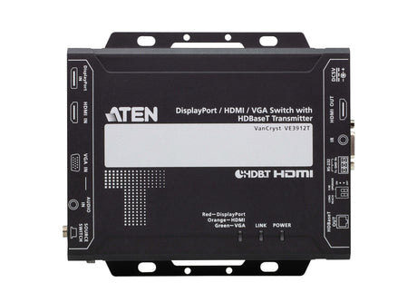 EAN 4719264649851 - ATEN VE3912T-AT-G extensor audio/video Transmisor de señales AV Negro imagen 4