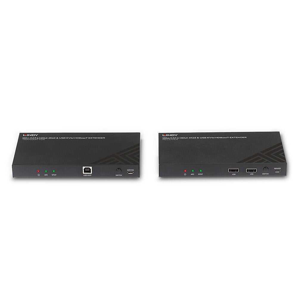 Lindy 38343 Extensor Kvm Transmisor Y Receptor (Lindy Kvm Extender 100m Hdbaset Hdmi 4k60)