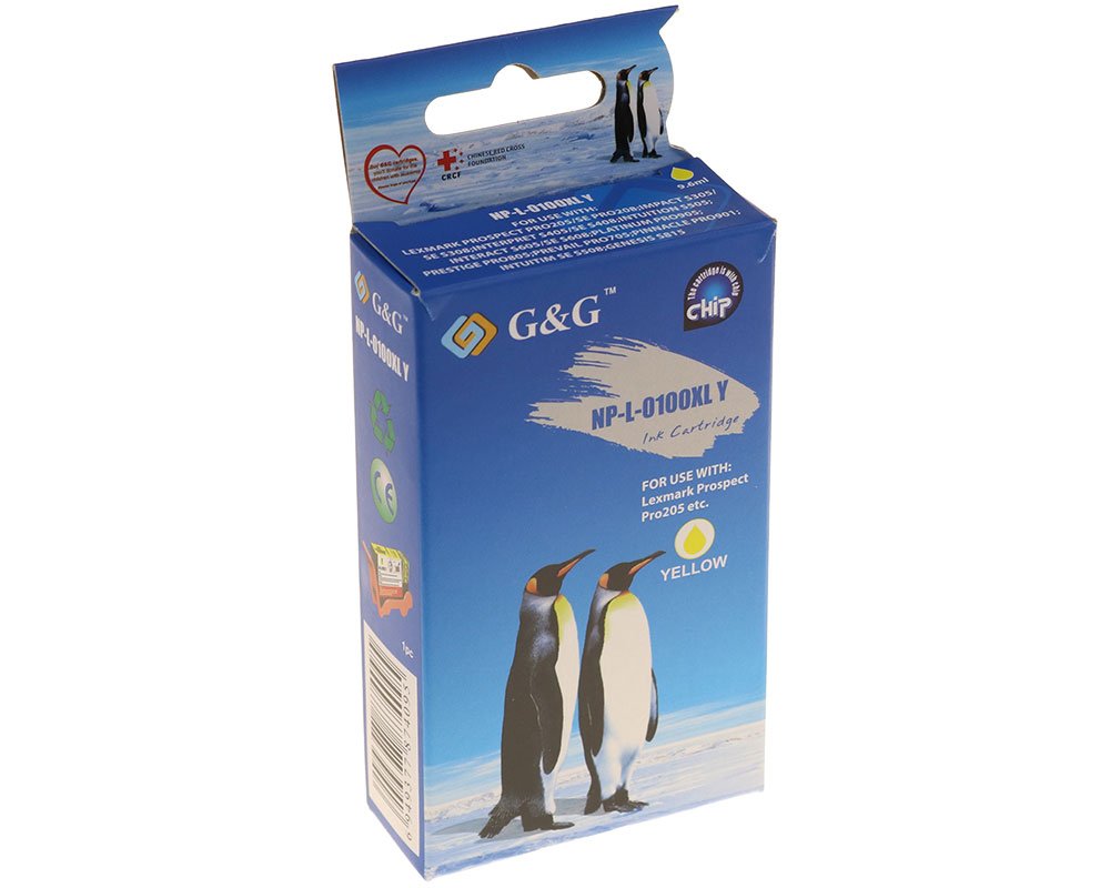 Tinta G&G Compatible Con Lexmark  C100xl 14n1095e Xl-Amarillo