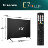 EAN 6942351402758 - Hisense 85E7NQ 2,16 m (85") 4K Ultra HD Smart TV Wifi Negro 400 cd / m² imagen 2