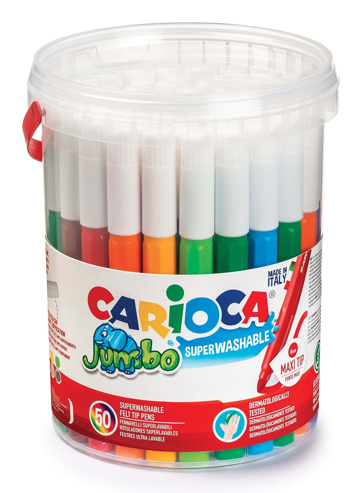 EAN 8003511423124 - Carioca 42312 marcador 50 pieza(s) Punta redonda Multicolor imagen 1