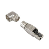 Conector Modular Cat 8.1 Rj45 M Stp Sin Herramienta Primeline Salida Cable 90º