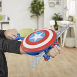 Lanzador Hasbro Nerf Marvel Mech Strike Mechasaurs Capitán América Con Redwing