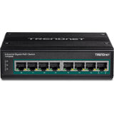Trendnet Ti-Pg80b Switch 8 Puertos Industrial Gigabit Poe+ Din-Rail (24-56v)