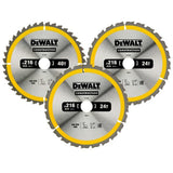 Dewalt Kreissaegeblatt-Set 3-Tlg. Stat