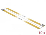 Delock Bridas De Acero Inoxidable L 500 X B 7,9 Mm Amarillo 10 Piezas