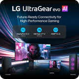 Lg Ultragear Evo Ai 39gx950b-B Gx9 Series Monitor Oled Gaming Curvado 39" (38.86" Visible) 5120 X 2160 5k2k Ultrawide @ 165 Hz 1500 Cd/M² 1850000:1 Displayhdr 500 True Black 0.03 Ms 2xhdmi Displayport Usb-C Altavoces Negro