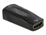 Delock Adaptador Hdmi-A Hembra -> Vga Hembra 1080p Con Audio