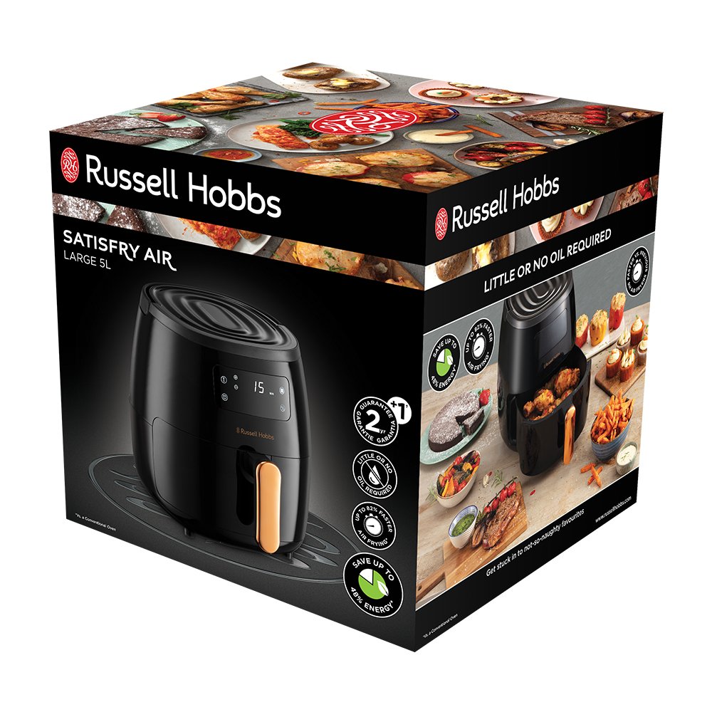 Freidora De Aire Caliente Russell Hobbs Satisfry Air Heissluftfritteuse Sencillo 5 L Independiente 1650 W  Negro