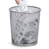 Zeller Papelera Mesh 12 L Plata