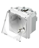 EAN 3831006929579 - TEM VM11PT toma de corriente Schuko Transparente, Blanco imagen 2