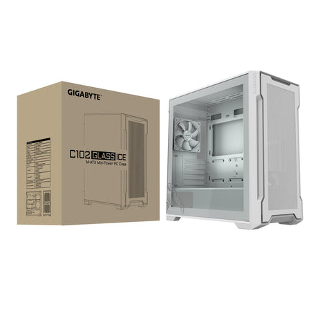 EAN 0810162140441 - GIGABYTE C102 GLASS Midi Tower Blanco imagen 8