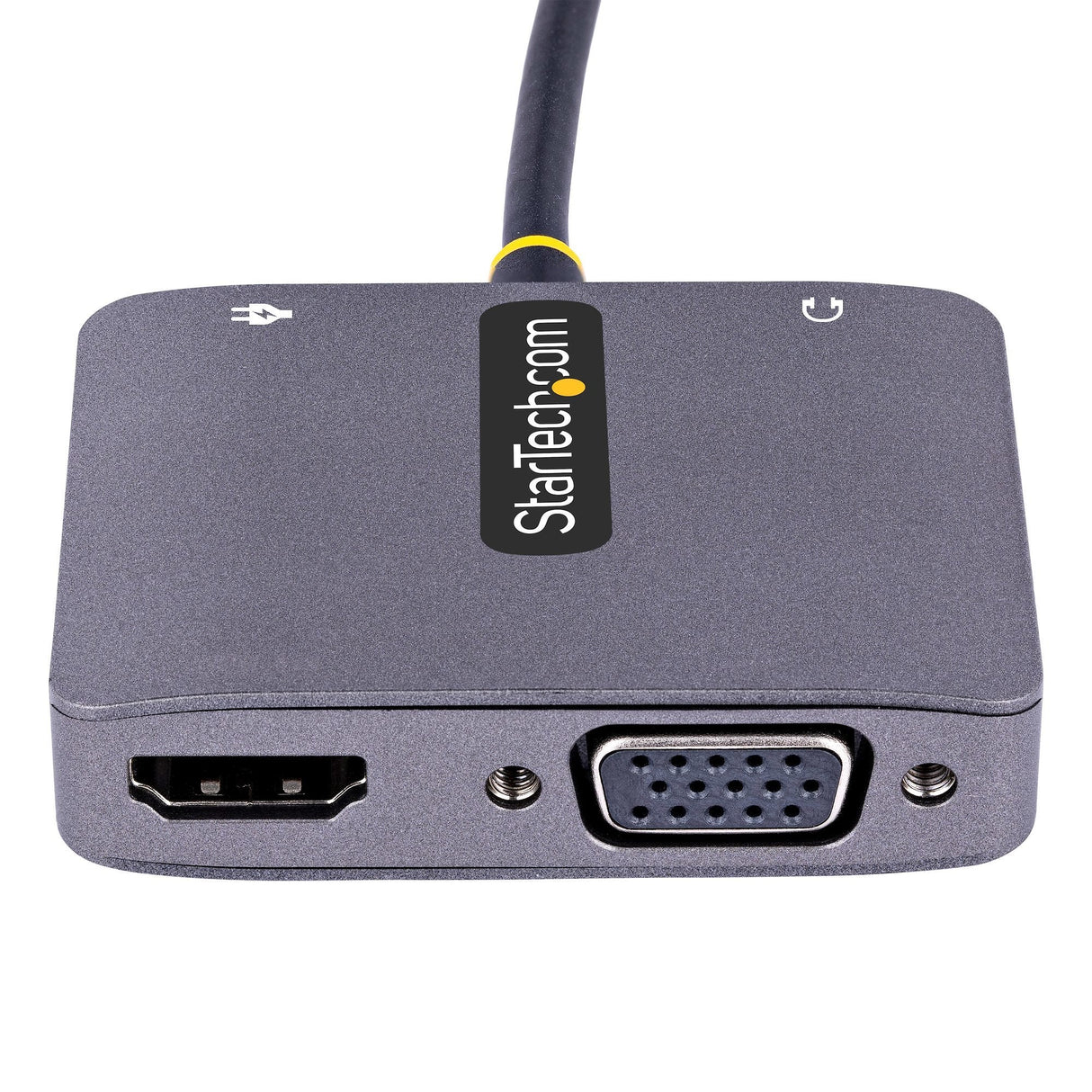 Startech Adaptador Usb Tipo C A Hdmi Vga Con Salida De Audio De 3,5mm, Hdr 4k A 60hz, Pd 3.0 De 100w