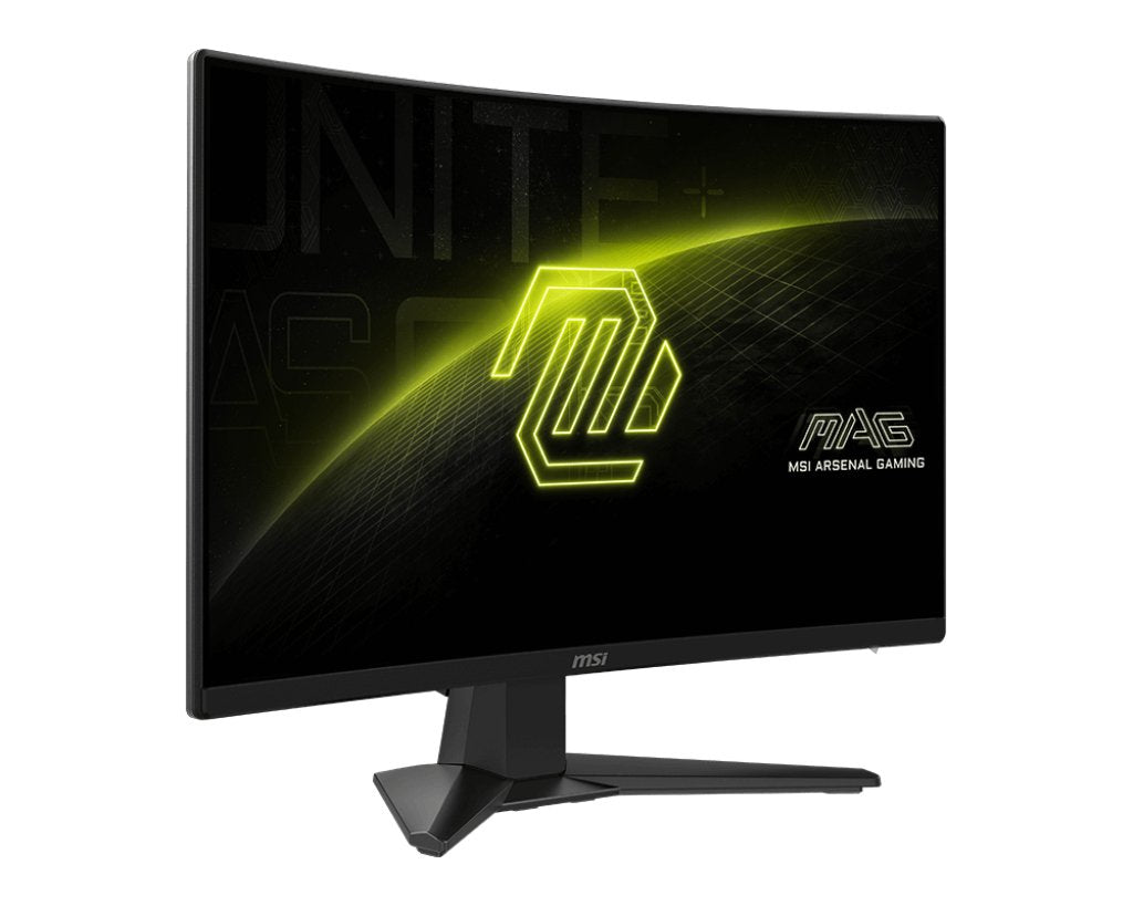 Msi Mag 242c 23.6" Va Fhd Curvo 1500r 180hz 1ms Hdmi Dp Headphone Out Tilt Black