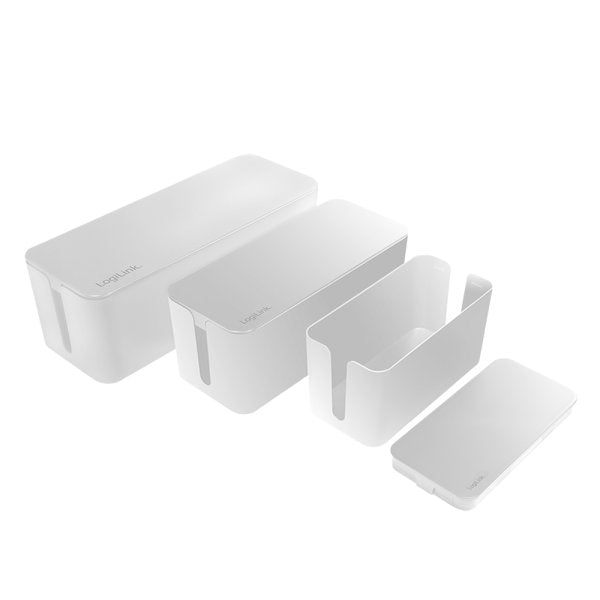 Logilink Kab0078 Organizador De Cables Universal Caja De Cables Blanco 3 Pieza(S)