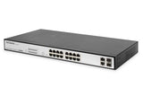 EAN 4016032451457 - Digitus DN-95312-1 switch Fast Ethernet (10/100) Energía sobre Ethernet (PoE) Negro, Plata imagen 1