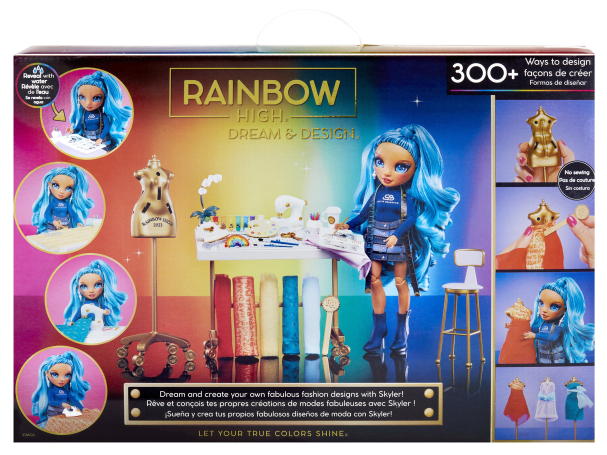 Muñeca Skyler Sueña Y Diseña Rainbow High 25cm