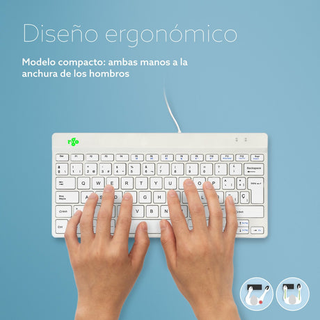 EAN 8719274492221 - R-Go Tools RGOCOESWDWH teclado Universal USB Español imagen 8