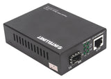EAN 0766623508216 - Intellinet 508216 convertidor de medio 1000 Mbit/s Negro imagen 2