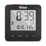 Mebus 25801 Wekker Reloj Despertador Digital Negro