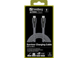 Sandberg 441-67 Cable Usb Usb 2.0 2 M Usb C Negro, Blanco