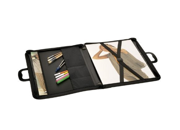 Carchivo Cartera Cremallera 50x70 Cm  Bandolera Con Asa Pp Gofrado Negro