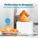 Tostador  Grunkel Pan Molde, Doble Ranura, Con 6 Niveles Tostado