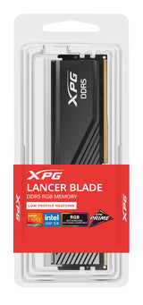 Memoria  Adata 32 Gb Ddr5 6000 Ax5u6000c3032g-Slabrbk, Lancer Blade Rgb, Intel Xmp, Amd Expo Ax5u6000c3032g-Slabrbk Negro