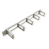 Value 19-Zoll-Frontplatte, 5 Cablesen Typ C, Cabledurchfhrung, Grau