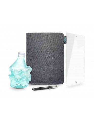 Urban Factory Greenee Pack Funda, Lapiz Y Cristal Templado Para Ipad - 7âª, 8âª Y 9âª Generacion - 10.2" - Ecologico -