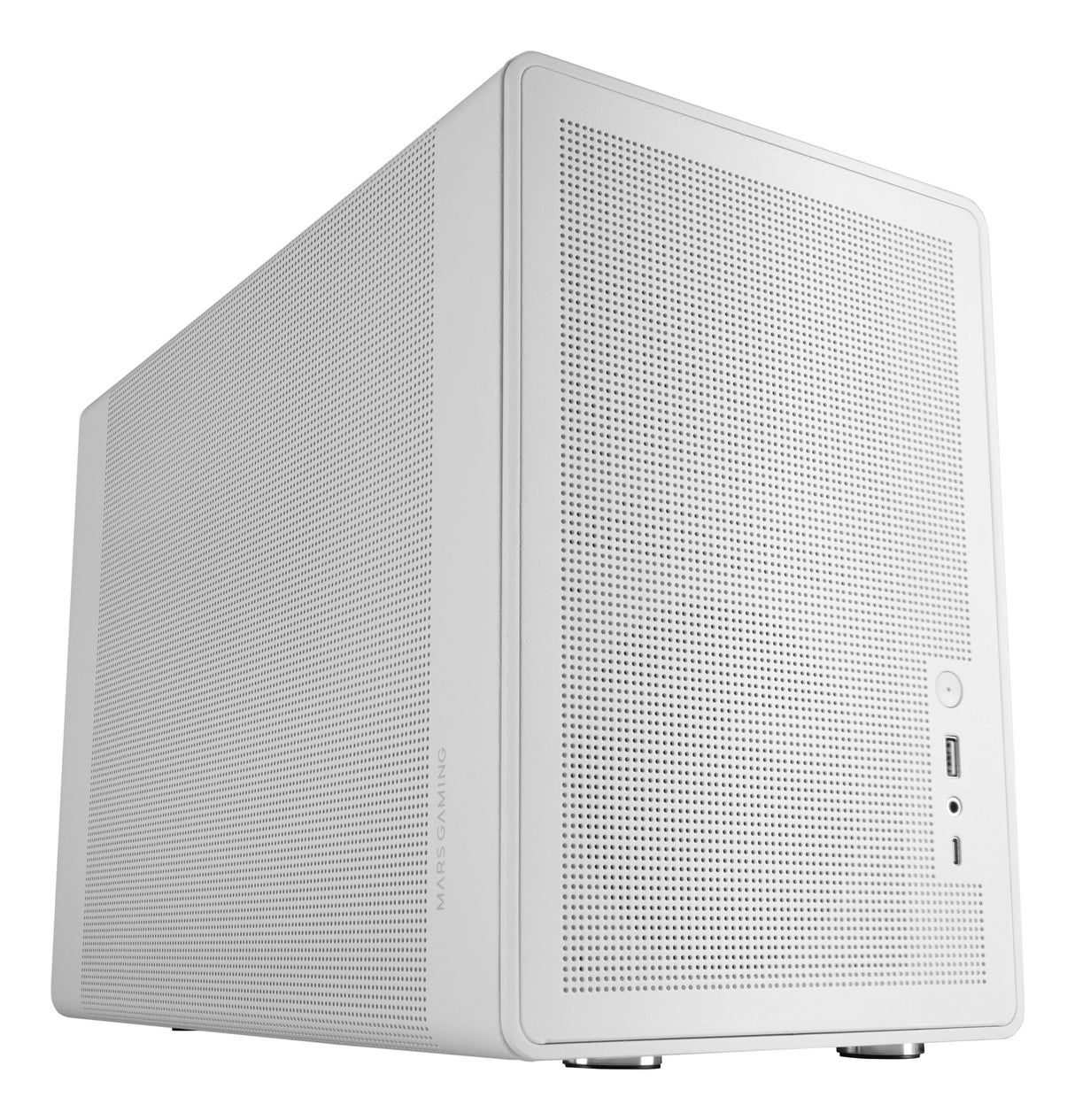 Caja Microatx Mars Gaming Mcxprow Mesh 360 Gpu 280-360mm 1x3.5 2x2.5 Blanco Compatible Atx/Sfx