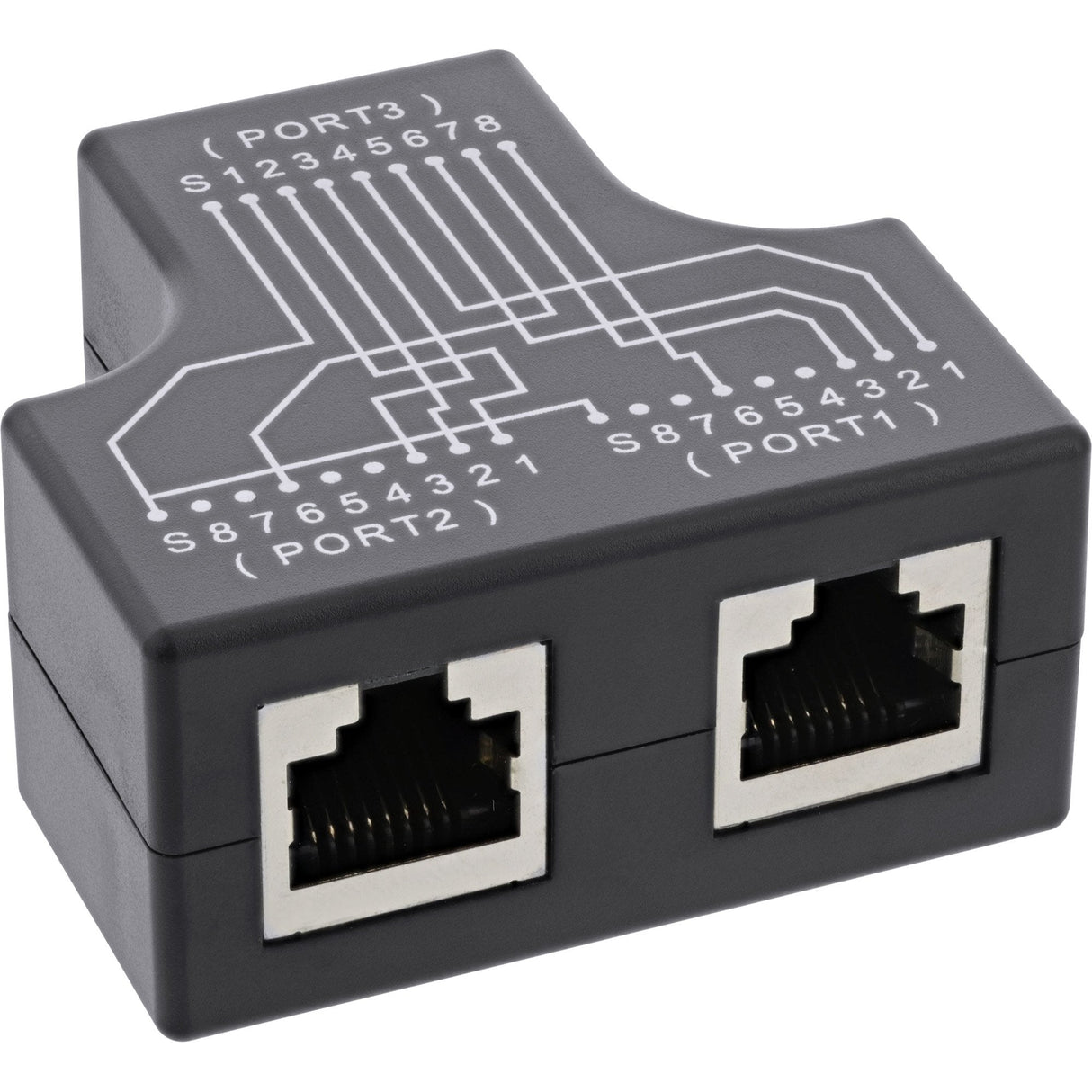 Inline® Cat.5e Stp T-Adapter (Port-Doppler), Rj45 Hembra A 2x Rj45 Hembra