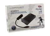 EAN 4260070126611 - LC-Power LC-25U3-C3 caja para disco duro externo Carcasa de disco duro/SSD Negro, Transparente 2.5" imagen 4