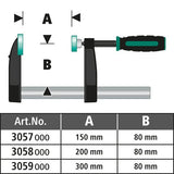 Sargento De Tornillo 1" Sc 80-300" 80mm Largo 3059000 Wolfcraft