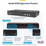 Startech.Com Kvm-/Audio-/Usb-Switch - 4 X Kvm/Audio/Usb