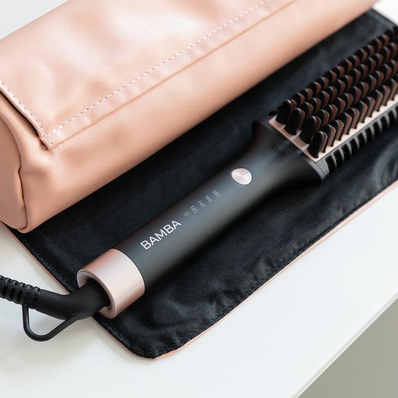 Cepillo Alisador Para El Pelo Cecotec Bamba Instantcare 1200 Look Brush Negro