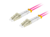 Cable Fibra Óptica 1m Lanberg Multi Lc/Upc-Lc/Upc Duplex Om4 50/125 Lszh Violeta