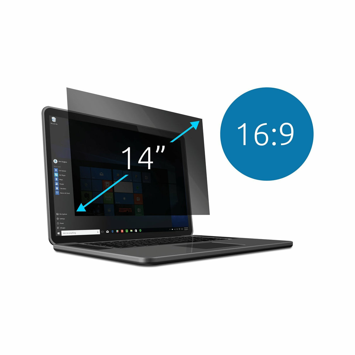 Kensington Filtros De Privacidad - Extraíble 2 Vías Para Portátiles 14" 16:9
