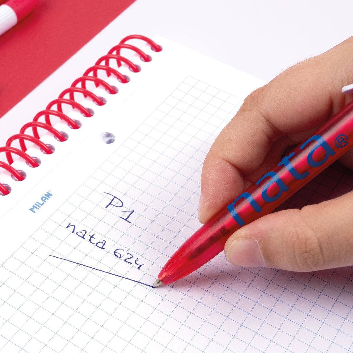 Milan Bolígrafo P1 Nata® 624 Tinta Azul Caja Expositora 20 Ud