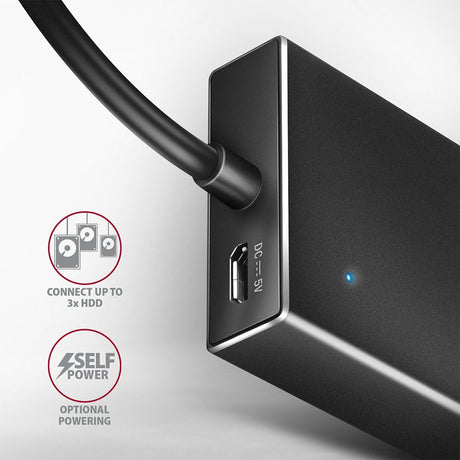 EAN 8595247907035 - Axagon HUE-F7A 7x USB 3.2 Gen 1 ALU FLAT hub micro power IN 1m USB-A USB 3.2 Gen 1 (3.1 Gen 1) Type-A 500 imagen 5