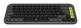 Teclado Ingles Logitech Pop Icon Keys Bluetooth Qwerty Internacional De Ee.Uu. Grafito, Verde