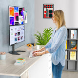Techly Ica-Lcd 2520v Soporte De Mesa Para Pantalla Plana 68,6 Cm (27") Independiente Negro