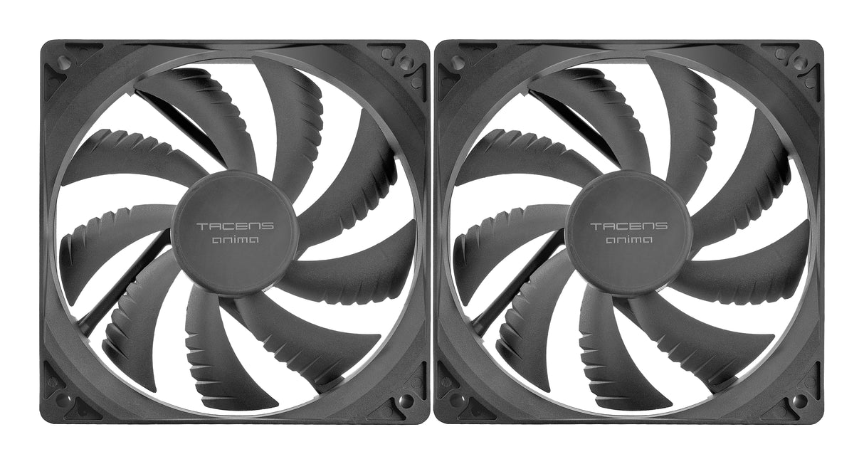 Ventilador Pc  Interno Tacens Anima Af12x2 12x12 14db Fluxus Bearing Air-Guide Bajo Ruido Pack 2