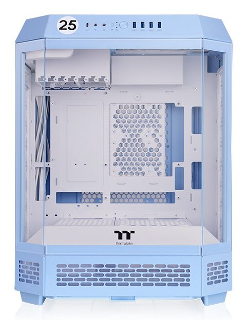 Caja Pc Thermaltake The Tower 600 Azul Claro, Vidrio Templado X 3 Ca-1z1-00mfwn-00