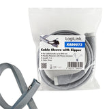 Logilink Manguera De Cable Con Cremallera  Ø 50 Mm Grey 1m