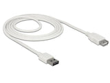 Delock 85200 Alargador Cable Easy-Usb 2.0 Tipo-A Macho > Usb 2.0 Tipo-A Hembra Blanco 2 M