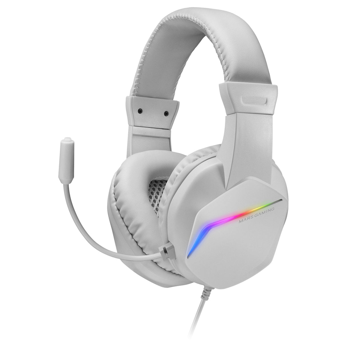 Auriculares Gaming Con Micrófono Mars Gaming Mh122 Jack 3.5 Blancos