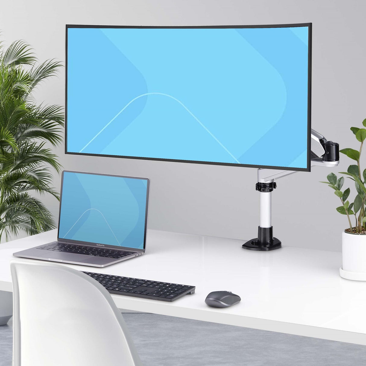 EAN 0065030902045 - StarTech.com 1MP1ACG-MONITOR-ARM soporte para monitor 76,2 cm (30") Negro, Plata imagen 12