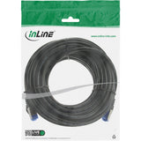 Cable De Red Inline, Cat.6a, S/Ftp, Pe Exterior, Negro, 7,5 M
