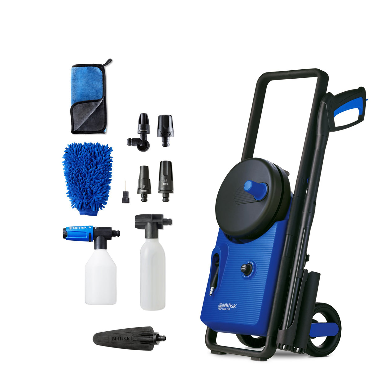 EAN 5715492233854 - Nilfisk Core 150-10 Limpiadora de alta presión o Hidrolimpiadora Vertical Eléctrico 468 l/h 2 W Azul imagen 1